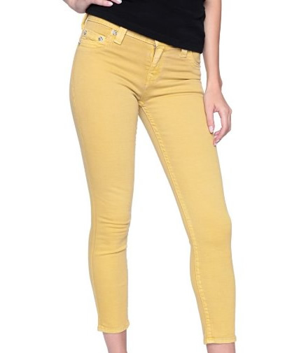yellow skinny jeans womens